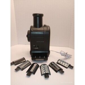 CURTIS STONE  Electric Grater - Black with 6 Interchangeable Blades